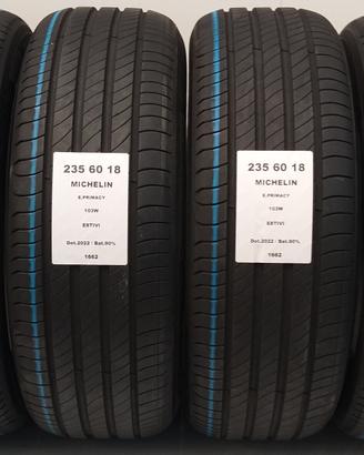 4 GOMME 235 60 18 MICHELIN A1662