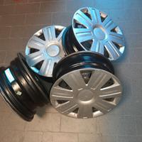 4 cerchi in ferro 14” 4 fori Ford Fiesta