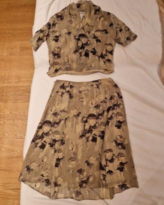 Completo vintage gonna e blusa Max Mara