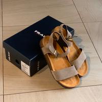 Sandali FRAU 36 fascia sottile nabuk color sabbia