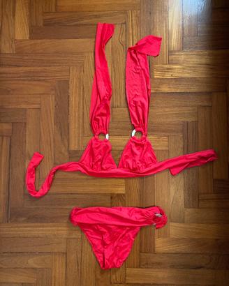 Bikini color rosso carminio taglia 40
