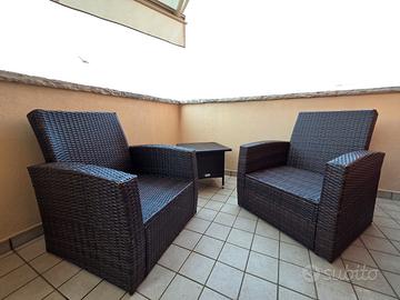Set poltrone rattan giardini