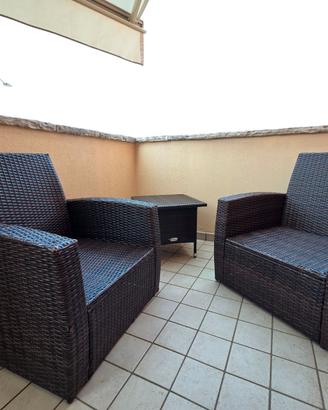 Set poltrone rattan giardini
