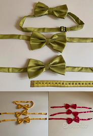 Papillon pz 9 fuxia , gialli , verdi