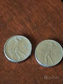 50 lire 1992..1995 piccole