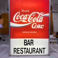 Insegna luminosa Coca Cola vintage