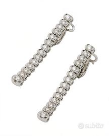 Orecchini pendenti oro e diamanti