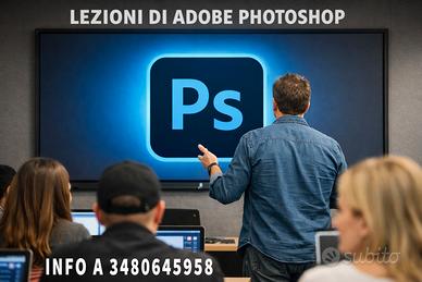 Insegnante uso Photoshop