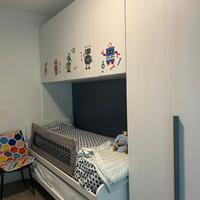 Cameretta completa con armadio a ponte