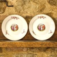 Coppia di piatti decorativi Ceramica Florio Palerm