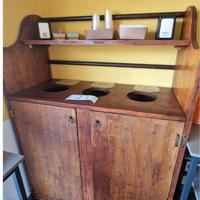 Cestino rifiuti in legno