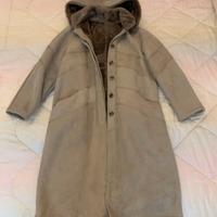 Shearling originale donna con cappuccio removibile