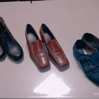 3 paia di Scarpe CUOIO Donna 41 nuove