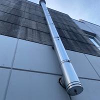 Canna fumaria  coibentata in acciaio