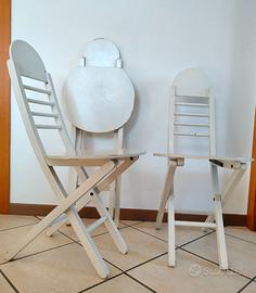 4 sedie pieghevoli design italiano degli anni 80