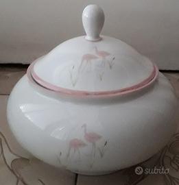 BISCOTTIERA + BOTTIGLIA WHISKY +VASO FIORI