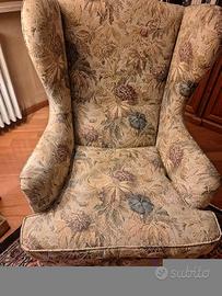 Poltrona bergère vintage / classica con orecchie