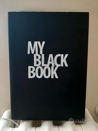 my black book libro bianco da scrivere
