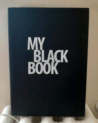 my black book libro bianco da scrivere