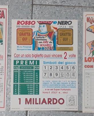 n° 11 VECCHIE LOCANDINE PUBBLICITA' GRATTA E VINCI