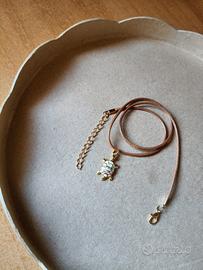 Collana cordino con tartaruga 