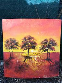 quadro tramonto