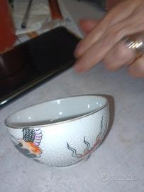 Set tazzine da 8 con caffettiera e zuccherieta 