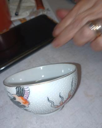 Set tazzine da 8 con caffettiera e zuccherieta 