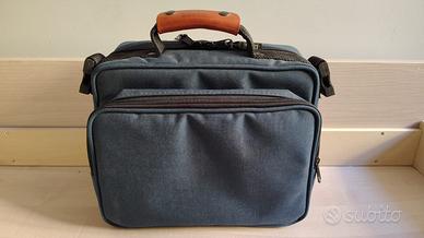 Borsa fotografica/Beauty Case in tela blu