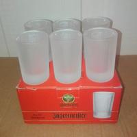 Set 6 Bicchieri di Vetro Jagermeister Nuovi