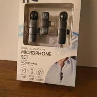 Set 2 microfoni wireless clip on