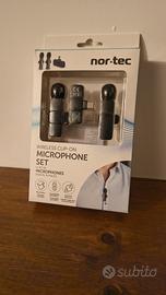Set 2 microfoni wireless clip on