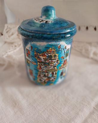 porta caffè sardegna ceramica
