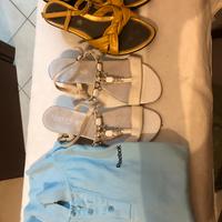 Sandali donna n.40-41 + polo: compl. 10 e u r o