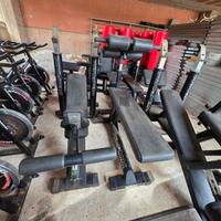 11 panche palestra professionali lotto completo