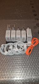 Lotto Assortito di 5 Kit Caricatori + 5 Cavi USB-C
