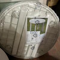 Tavolo in plastica da giardino diametro 90cm nuovo