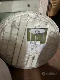 Tavolo in plastica da giardino diametro 90cm nuovo