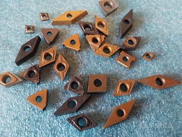 lotto placchette di ricambio per utensili tornio 