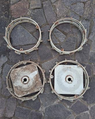 ruote in ferro per motocoltivatore 