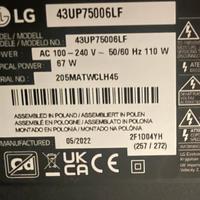 LG smart tv 43 pollici