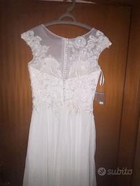 abito da sposa da spiaggia