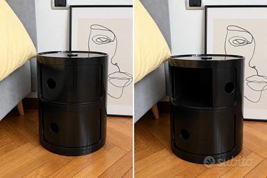 Set di 2 tavolini / comodini neri – Design moderno