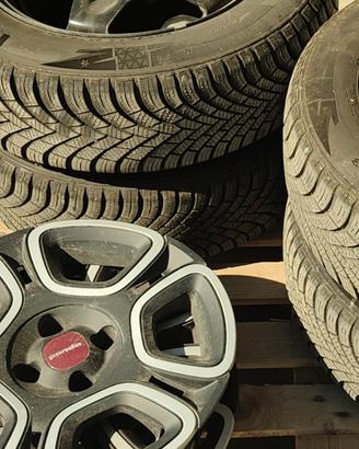 4 gomme e cerchi Fiat Panda 