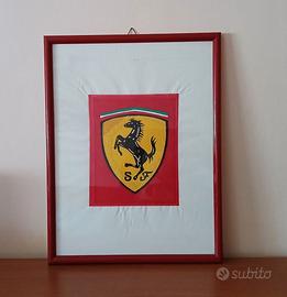 Quadro con stemma Ferrari