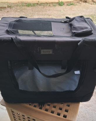 TRASPORTINO PER AUTO  PER CANE/GATTO PIEGHEVOLE