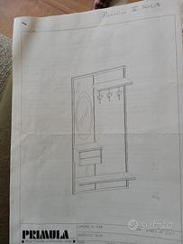 mobile da ingresso perfette condizioni specchio 