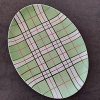 Piatto da portata ovale fantasia scozzese