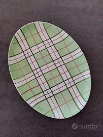 Piatto da portata ovale fantasia scozzese