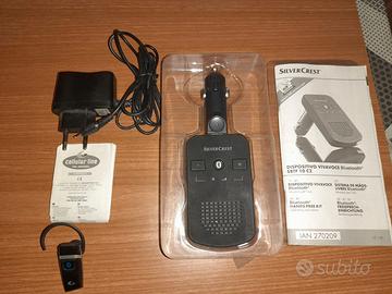 vivavoce bluetooth per auto+auricolare bluetooth